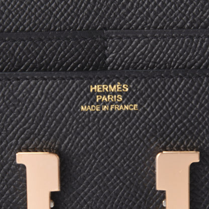 Hermes Epsom Constance Short Wallet Black 6 of 6