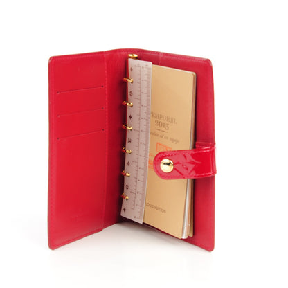 Louis Vuitton Vernis Small Ring Agenda Cover Pomme D'Amour 5 of 7