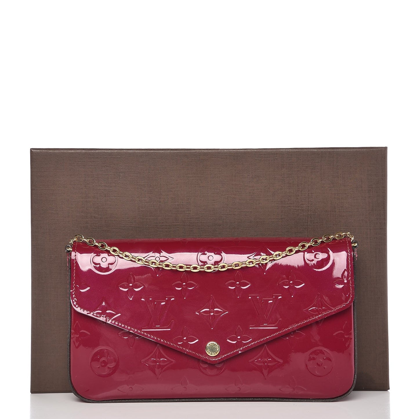 Vernis Felicie Chain Wallet Magenta