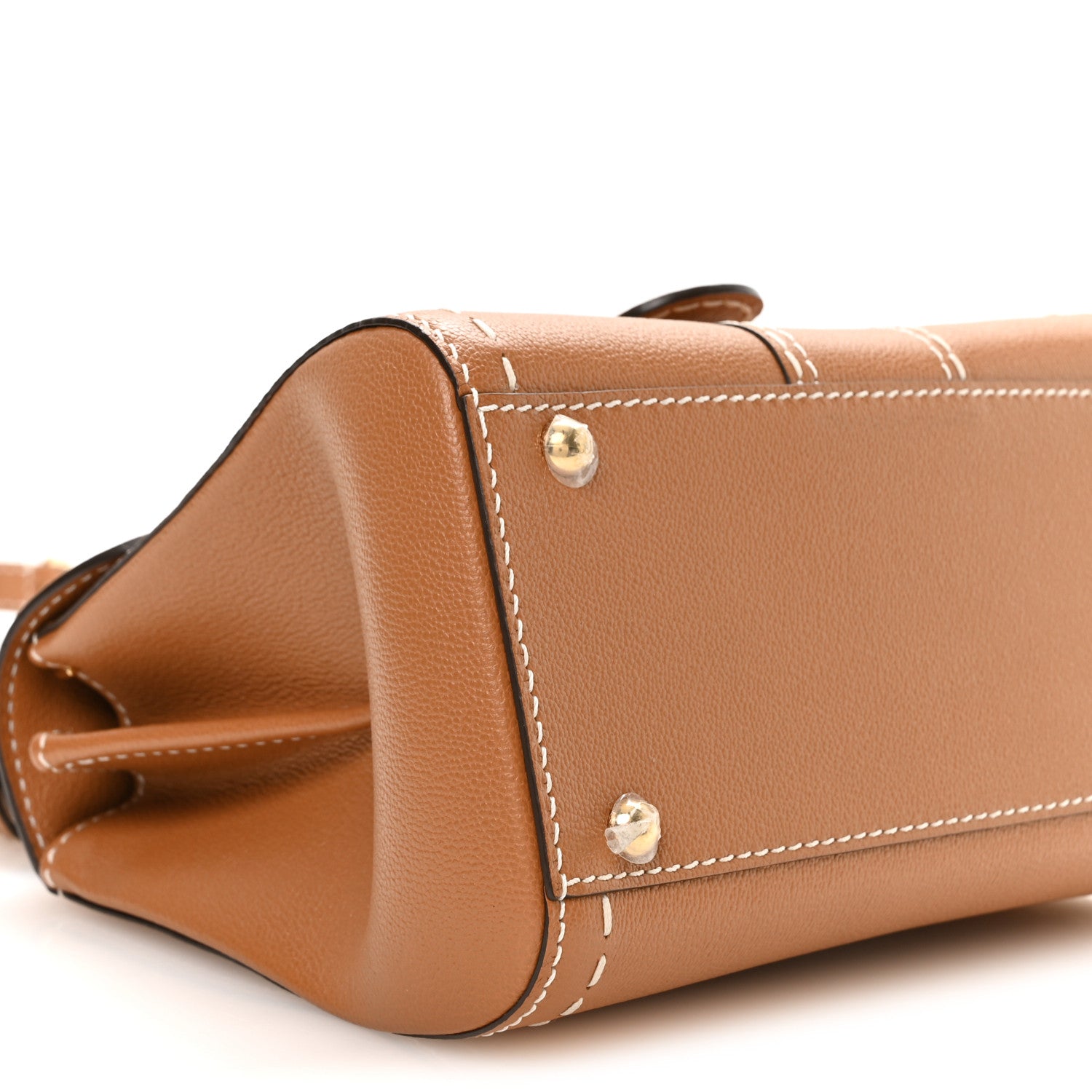 Delvaux Grained Rodeo Calfskin Surpique Mini Brillant Satchel Vegetal Ivory 10 of 12