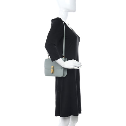 Saint Laurent Smooth Calfskin Carre Satchel Vert Opaline 2 of 9