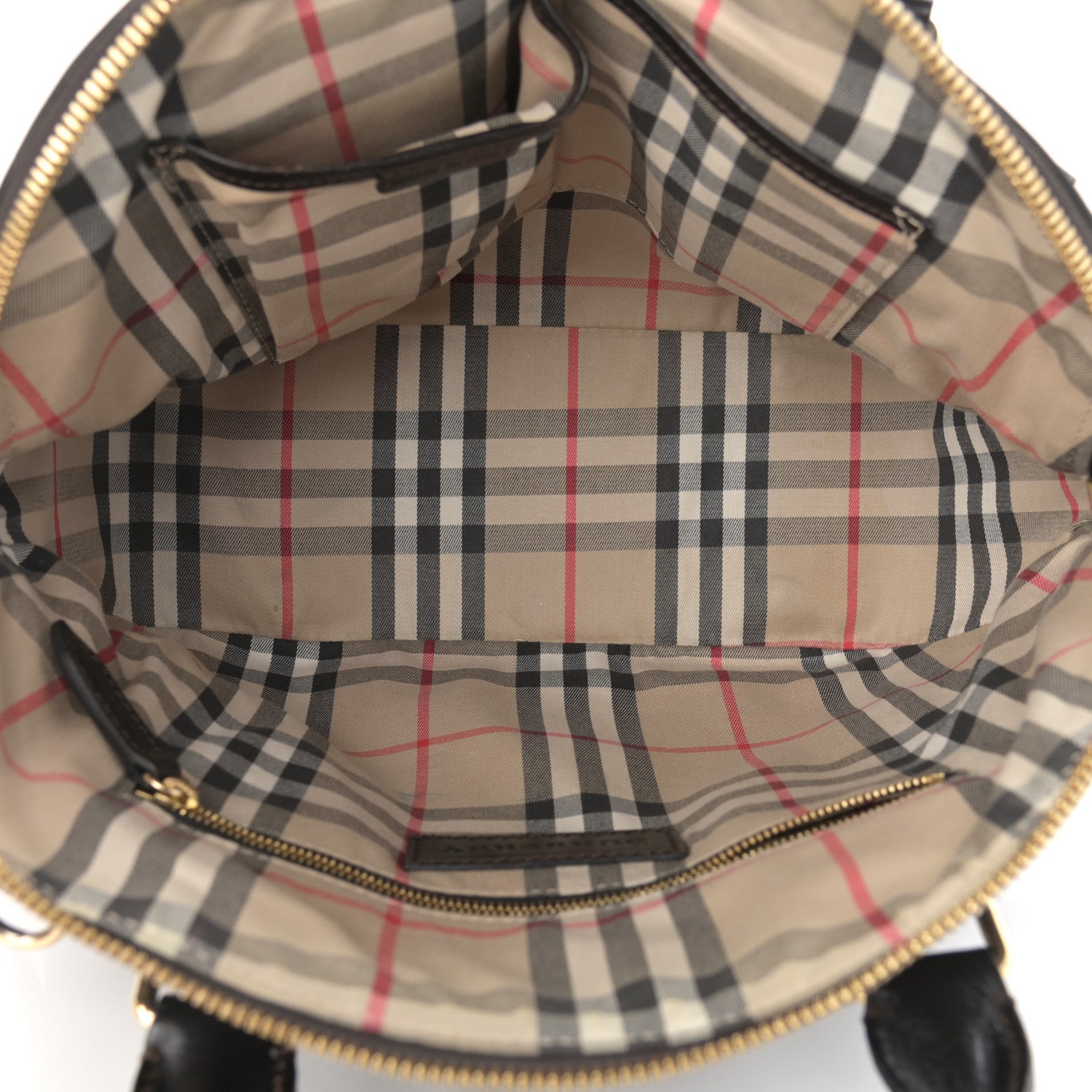 Burberry Grainy Calfskin Small Orchard Bowling Bag Chocolate 4 of 10