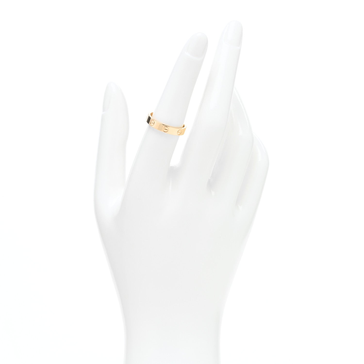 Cartier 18K Yellow Gold 3.5mm LOVE Wedding Band Ring 54 6.75 2 of 5