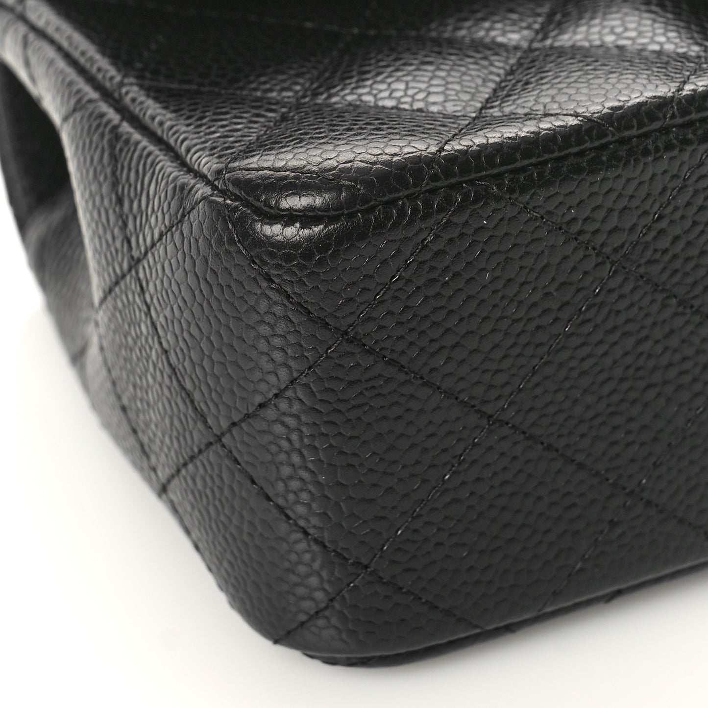 Caviar Quilted Mini Rectangular Flap Black