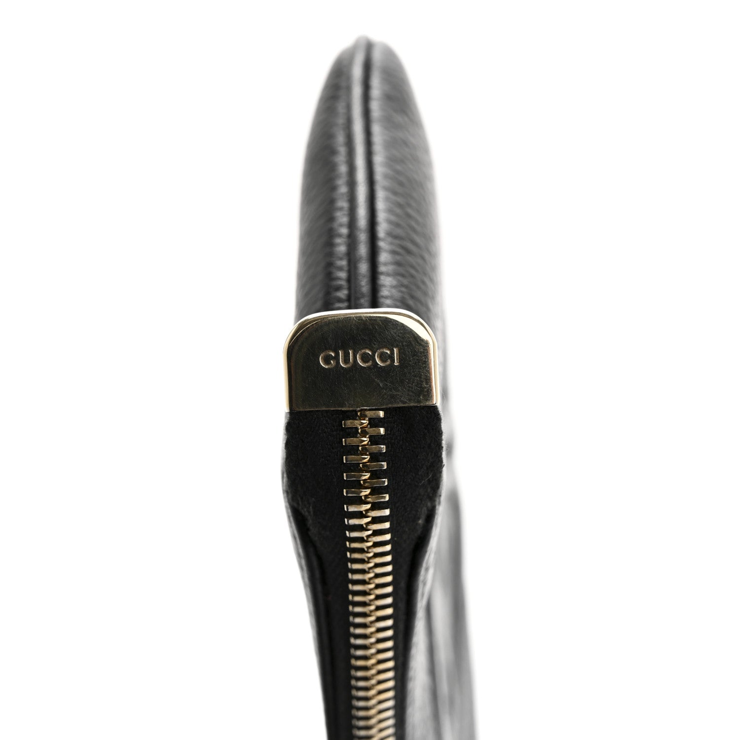 Gucci Pebbled Calfskin Soho Wristlet Black 9 of 11