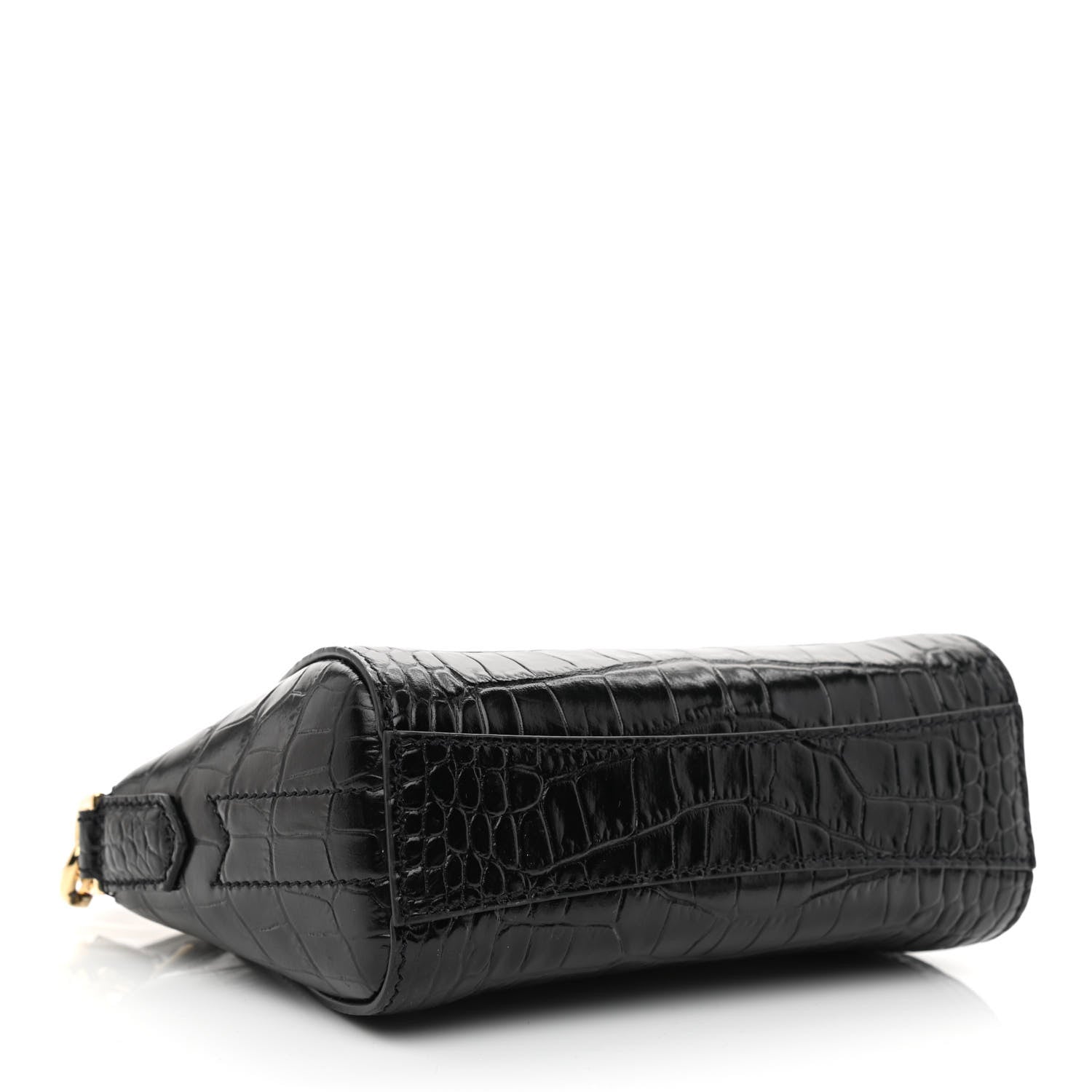 Givenchy Calfskin Crocodile Embossed Nano Antigona Black 4 of 9