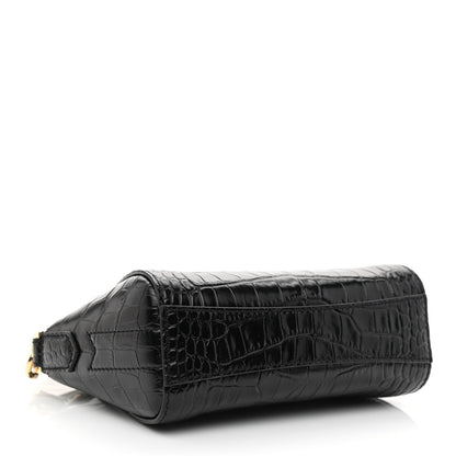 Givenchy Calfskin Crocodile Embossed Nano Antigona Black 4 of 9