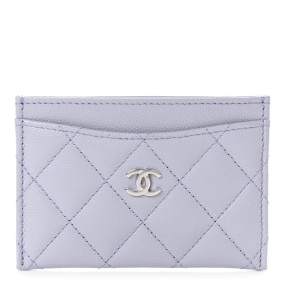 Chanel Caviar Quilted Card Holder Light Purple 1 of 8