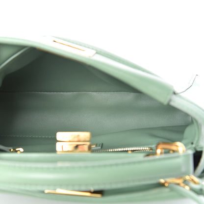Fendi Nappa Mini Peekaboo Iconic Satchel Menta 6 of 11