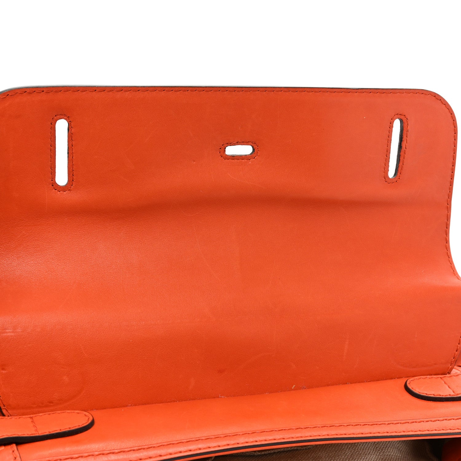 Gucci Calfskin Handmade Medium Top Handle Bag Orange 11 of 19