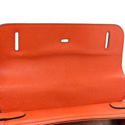 Gucci Calfskin Handmade Medium Top Handle Bag Orange 11 of 19