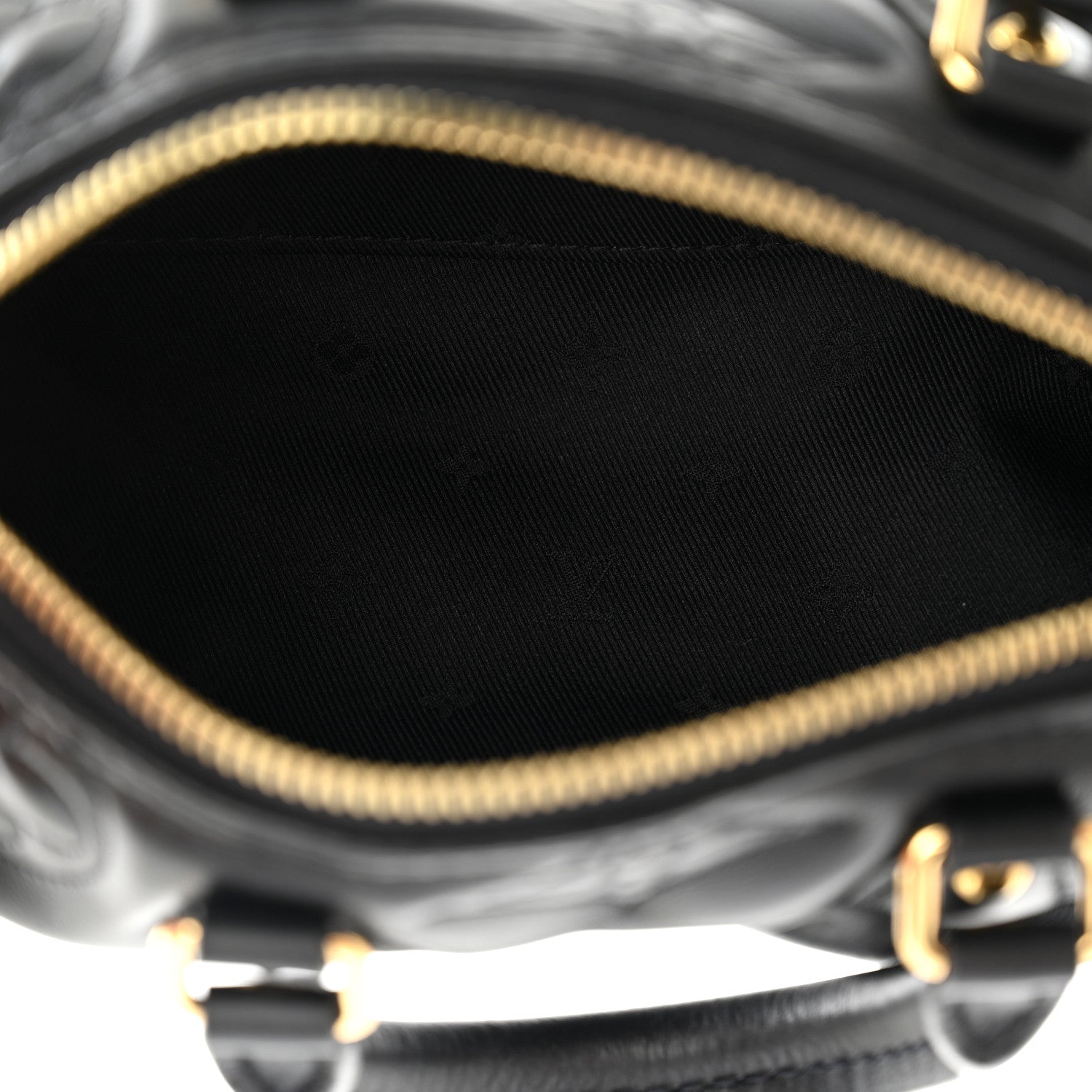 Louis Vuitton Calfskin Bubblegram Papillon BB Black 5 of 9