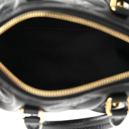Louis Vuitton Calfskin Bubblegram Papillon BB Black 5 of 9