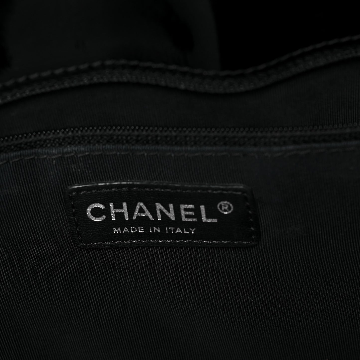 Patent Quilted Grand Shopping Tote GST Black