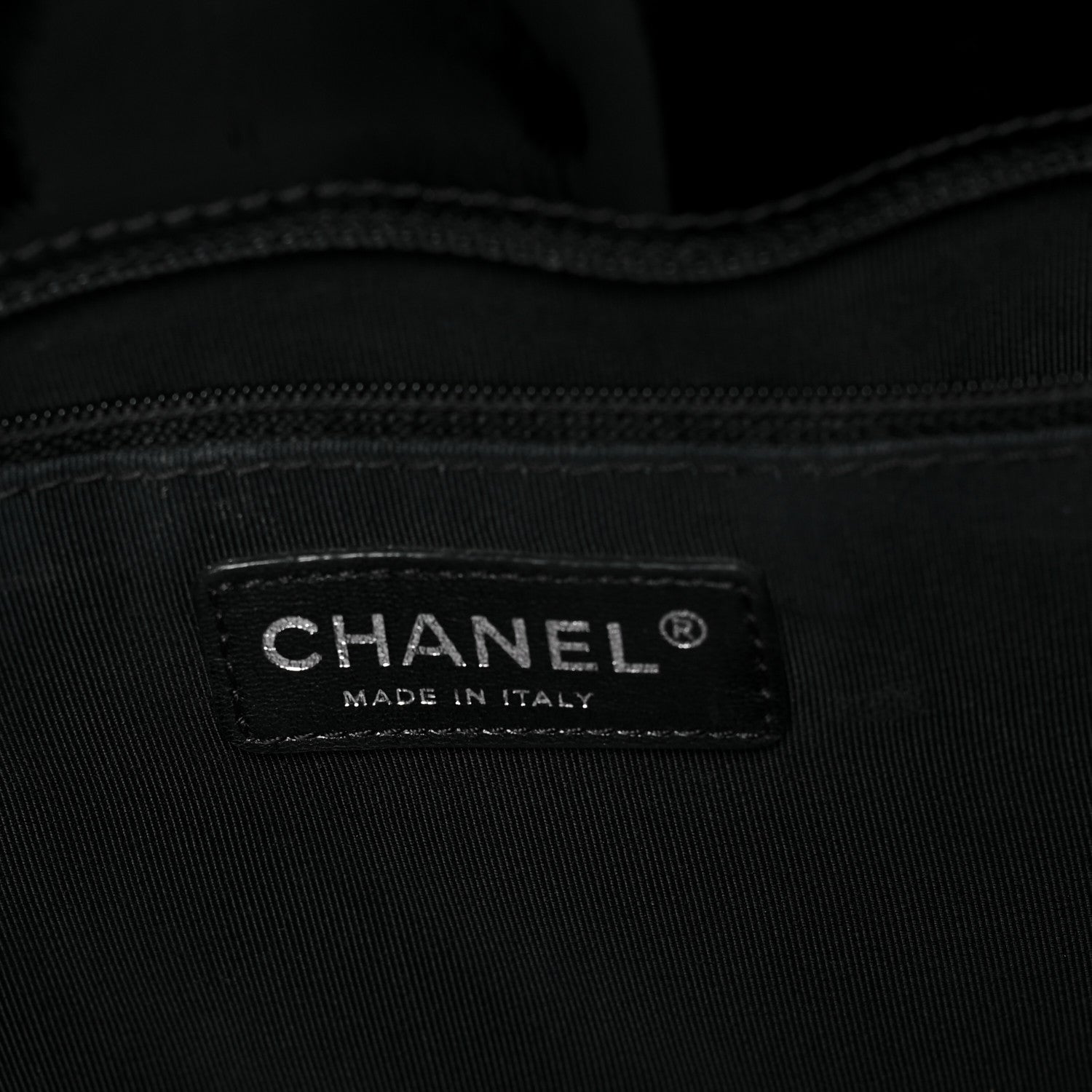 Chanel Patent Quilted Grand Shopping Tote GST Black 6 of 11