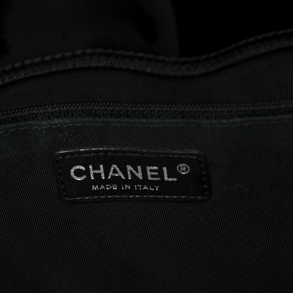 Chanel Patent Quilted Grand Shopping Tote GST Black 6 of 11
