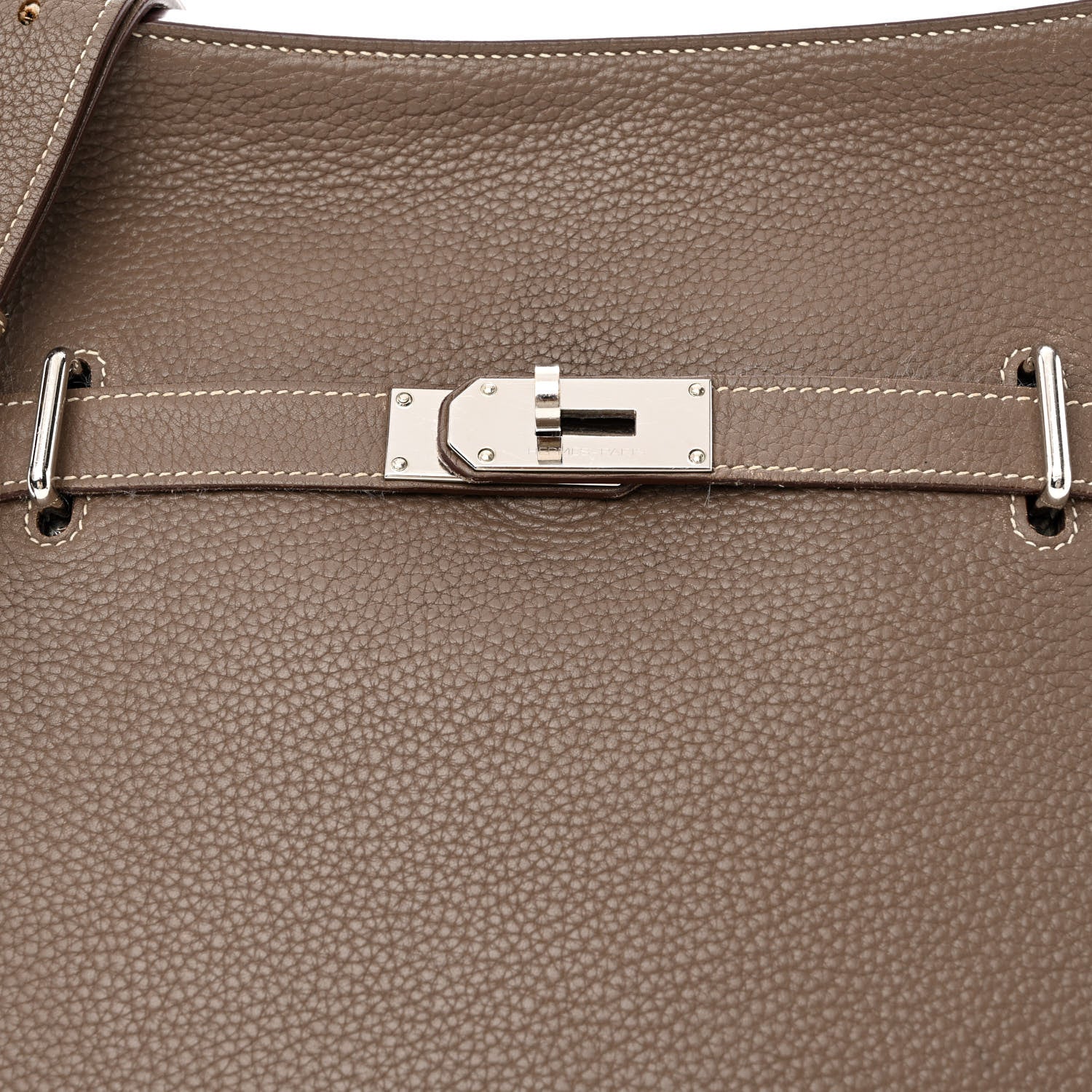 Hermes Taurillon Clemence Jypsiere 37 Etoupe 8 of 30