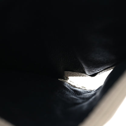 Saint Laurent Grain De Poudre Matelasse Chevron Cassandre Fragments Zipperred Bi-Fold Wallet Dark Beige 6 of 11