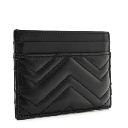 Gucci Calfskin Matelasse GG Marmont Card Holder Black 3 of 7
