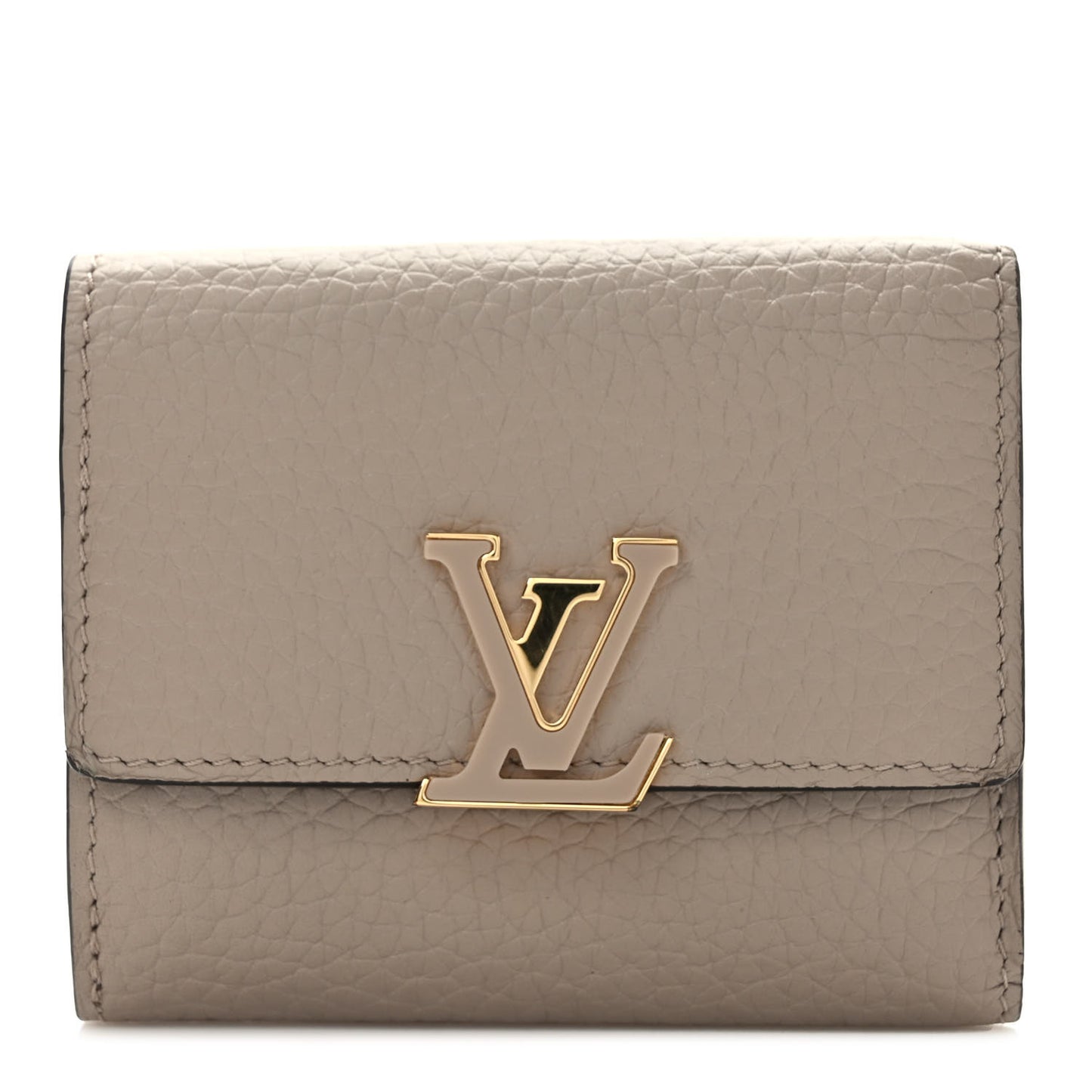 Taurillon Capucines XS Wallet Galet
