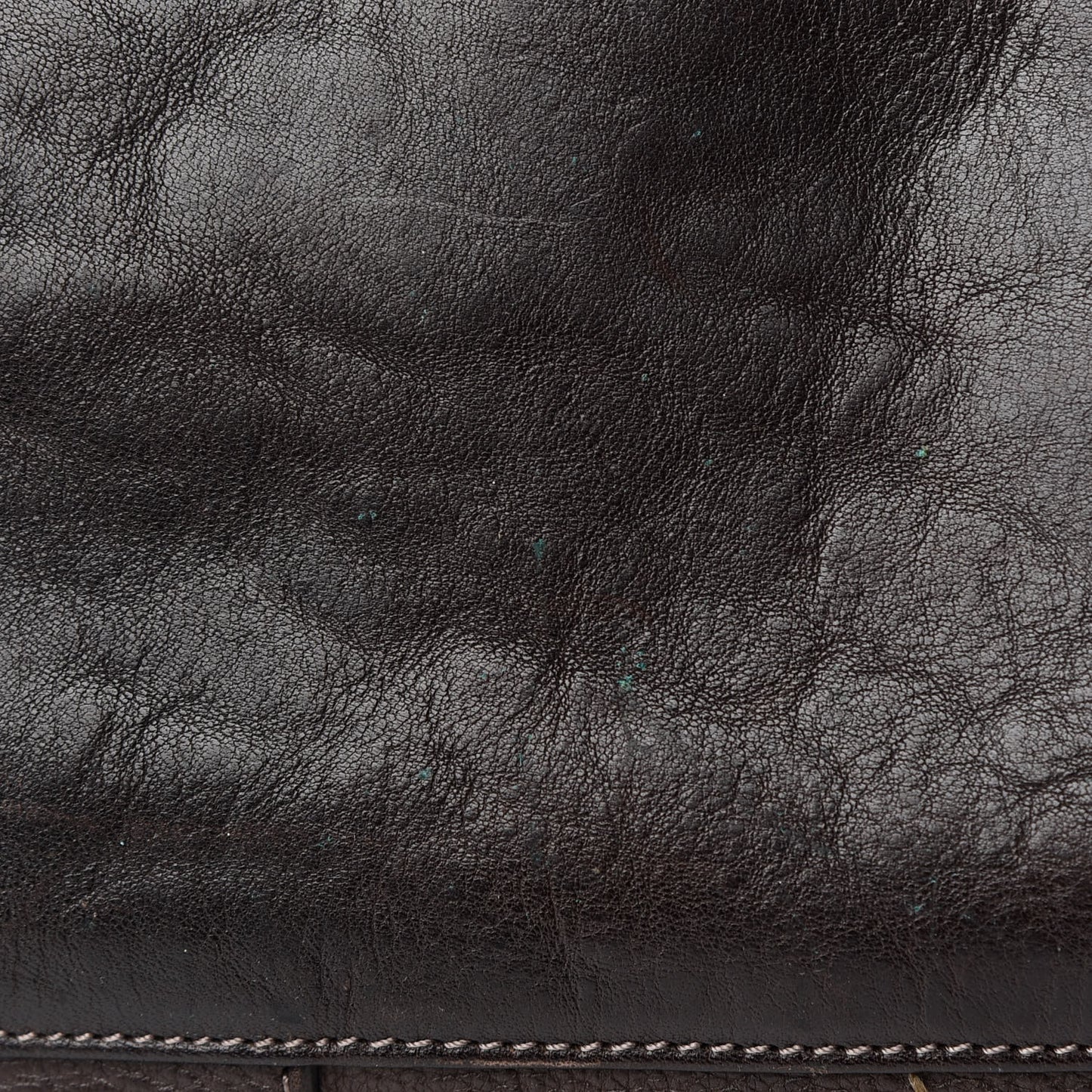 Grained Calfskin Tooled Darwin Bayswater Chocolate