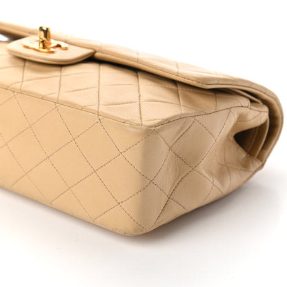 Chanel Lambskin Quilted Medium Double Flap Beige 7 of 12