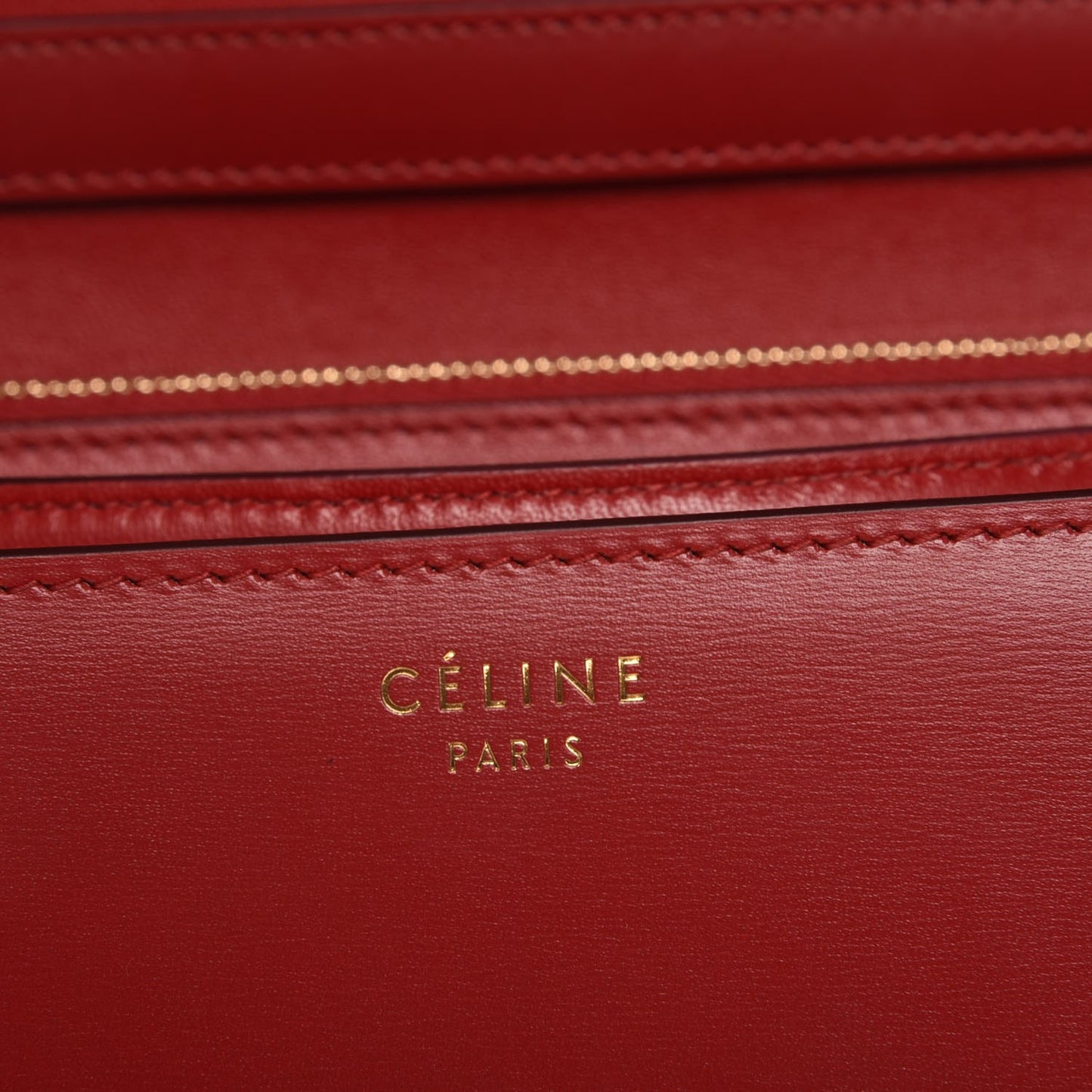 Box Calfskin Medium Classic Box Flap Bag Red