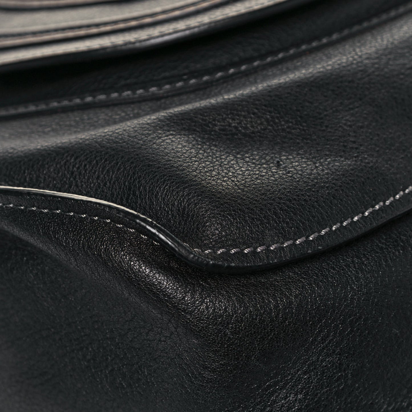 Calfskin Medium Marcie Satchel Black