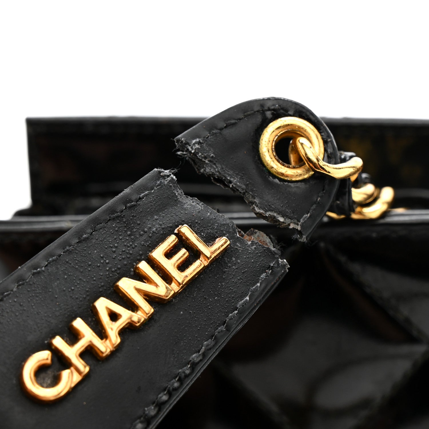 Chanel Patent Quilted Mini Shoulder Bag Black 15 of 15