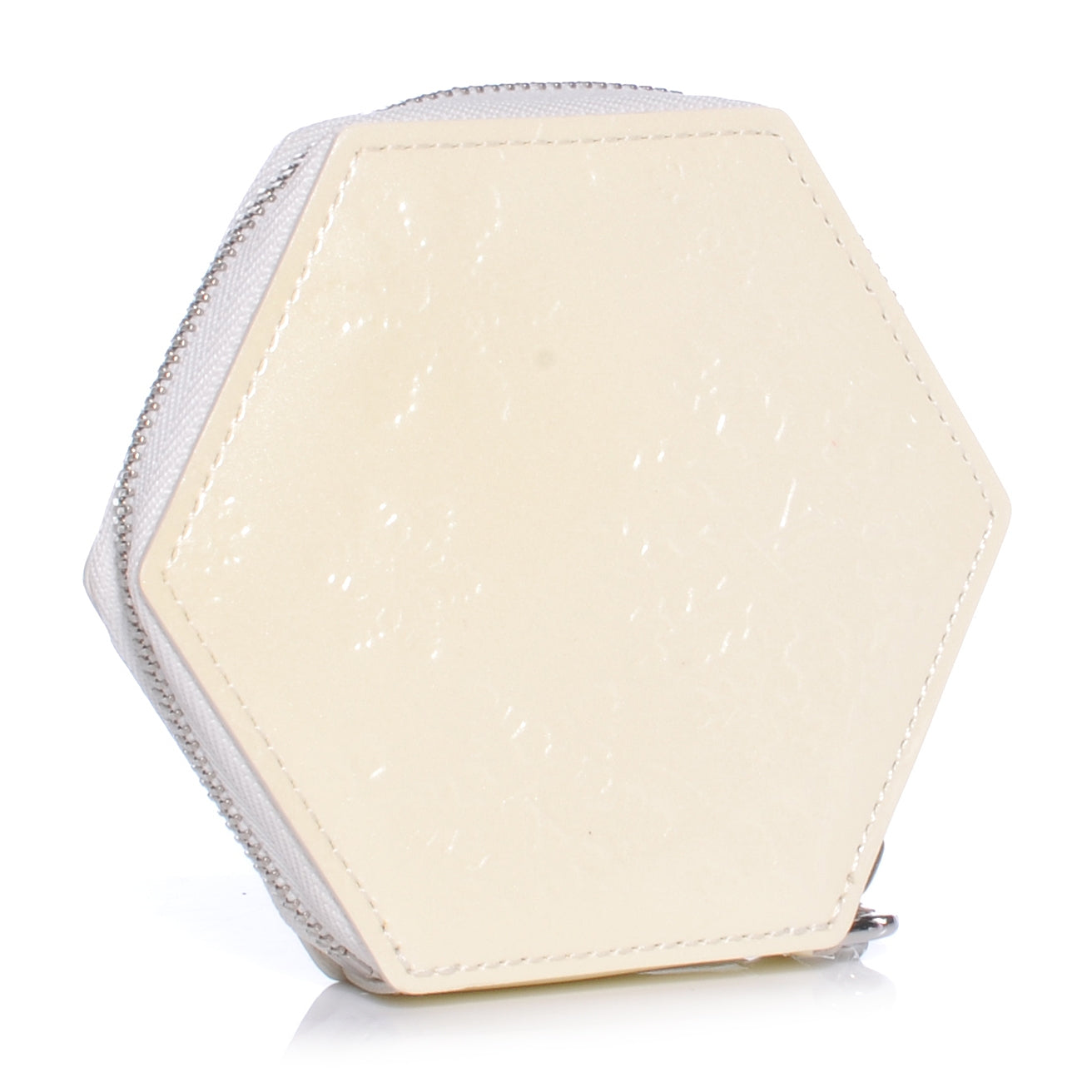 Louis Vuitton Vernis Porte-Monnaie Flocon MM Perle 3 of 7