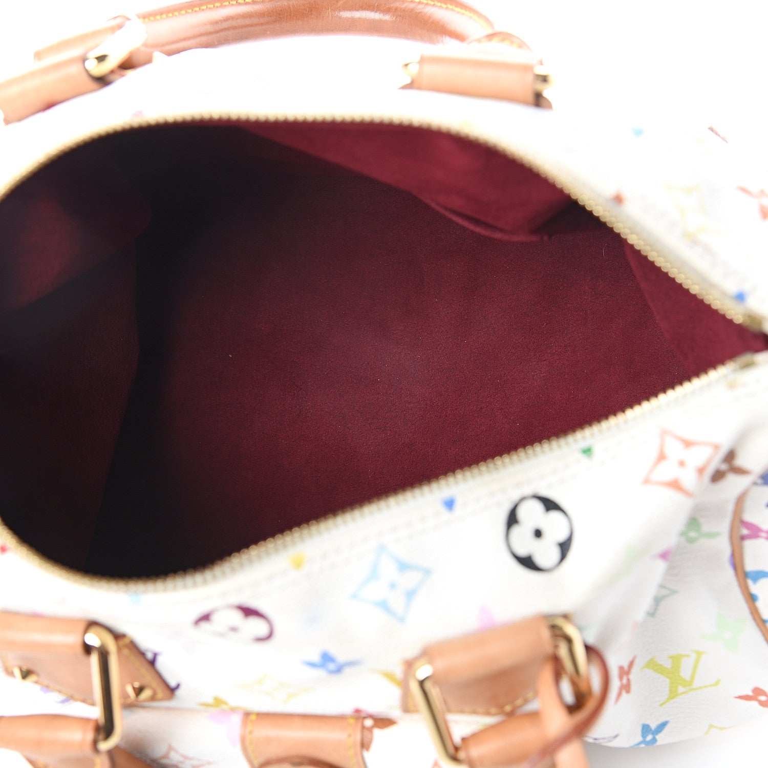 Louis Vuitton Monogram Multicolor Speedy 30 White 4 of 8