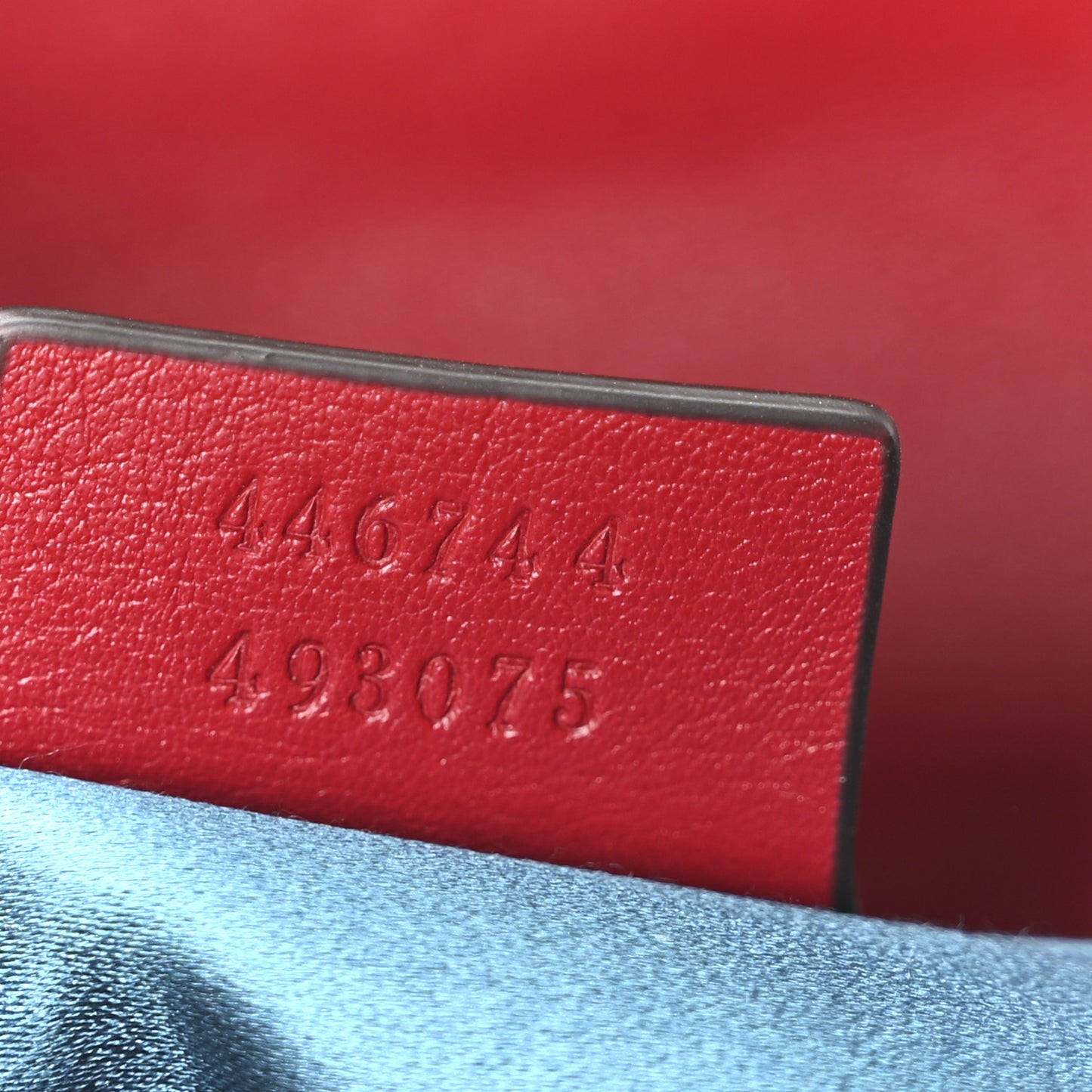Velvet Matelasse Mini GG Marmont Shoulder Bag Hibiscus Red