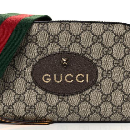 Gucci GG Supreme Monogram Web Neo Vintage Shoulder Bag Beige New Acero Crop 9 of 12