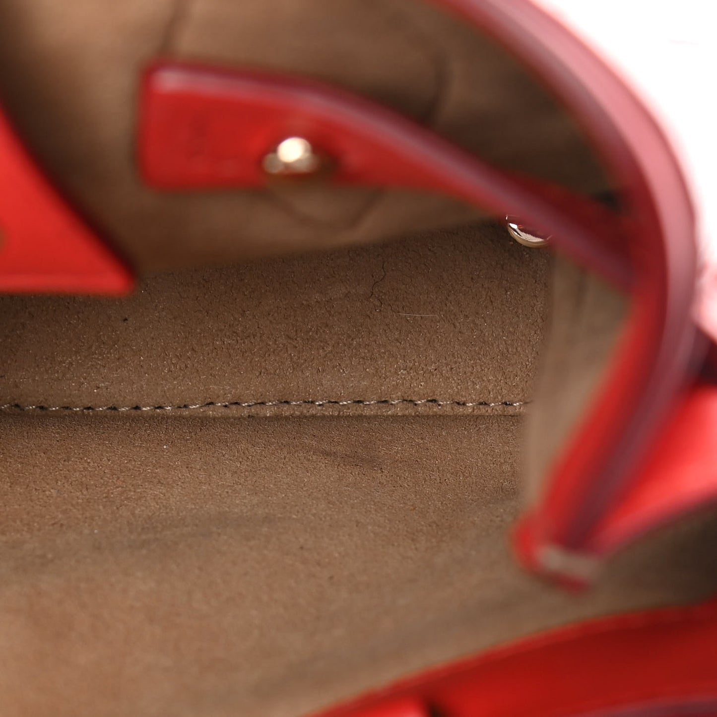 Calfskin Crocodile Embossed Mini Neo Milla Tote Ruby Red