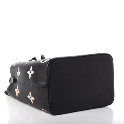 Louis Vuitton Empreinte Monogram Giant Neonoe MM Black Beige 4 of 9