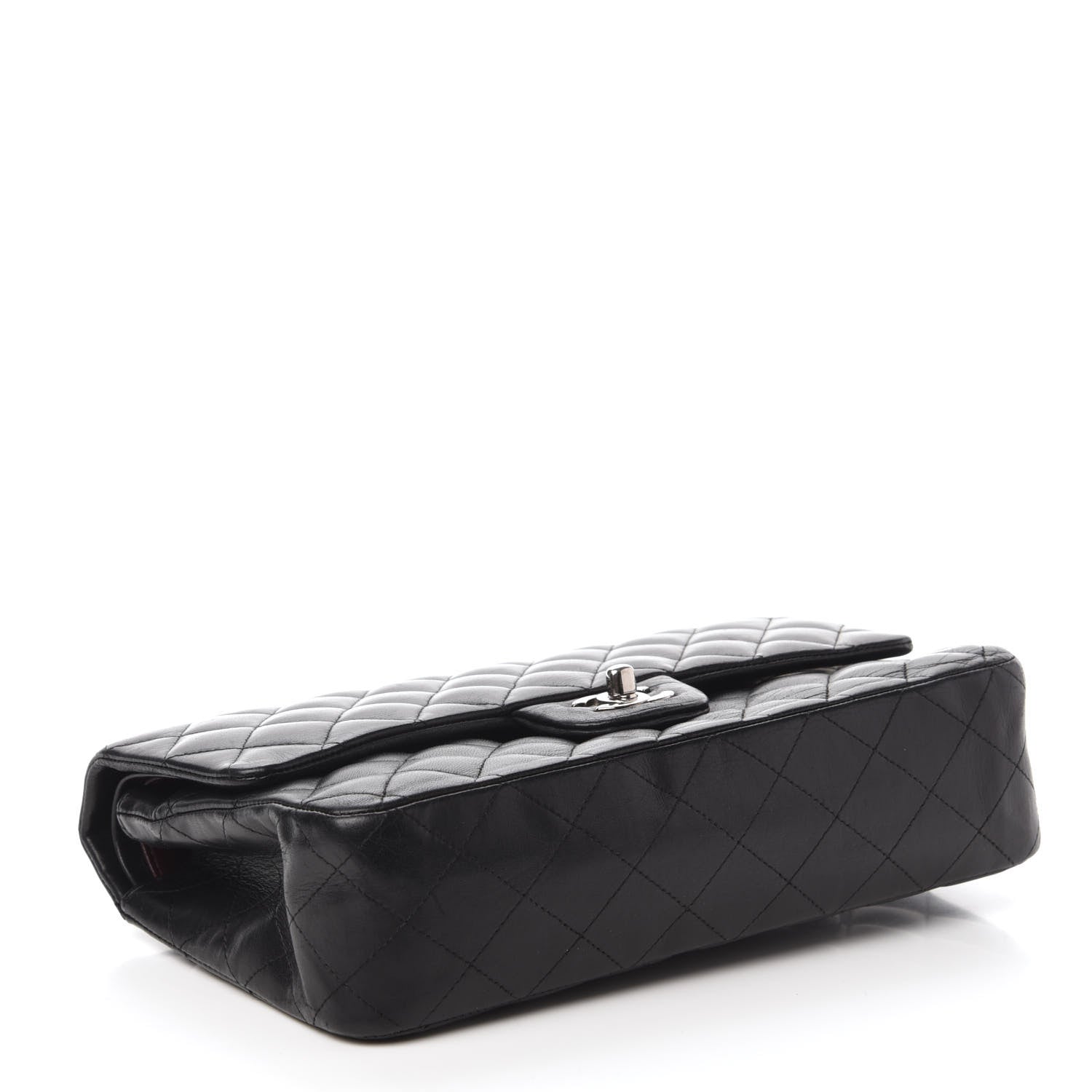 Chanel Lambskin Quilted Medium Double Flap Black 4 of 10