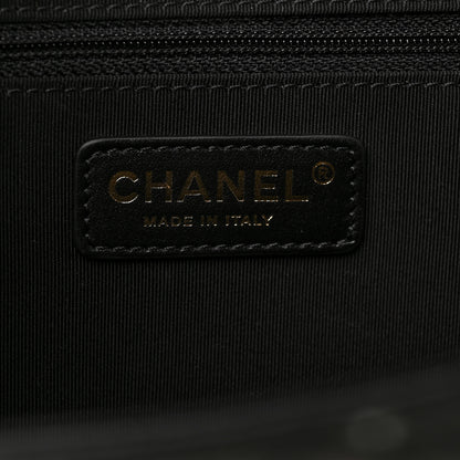 Chanel Bullskin Stitched Medium Shopping Bag Black 5 of 8