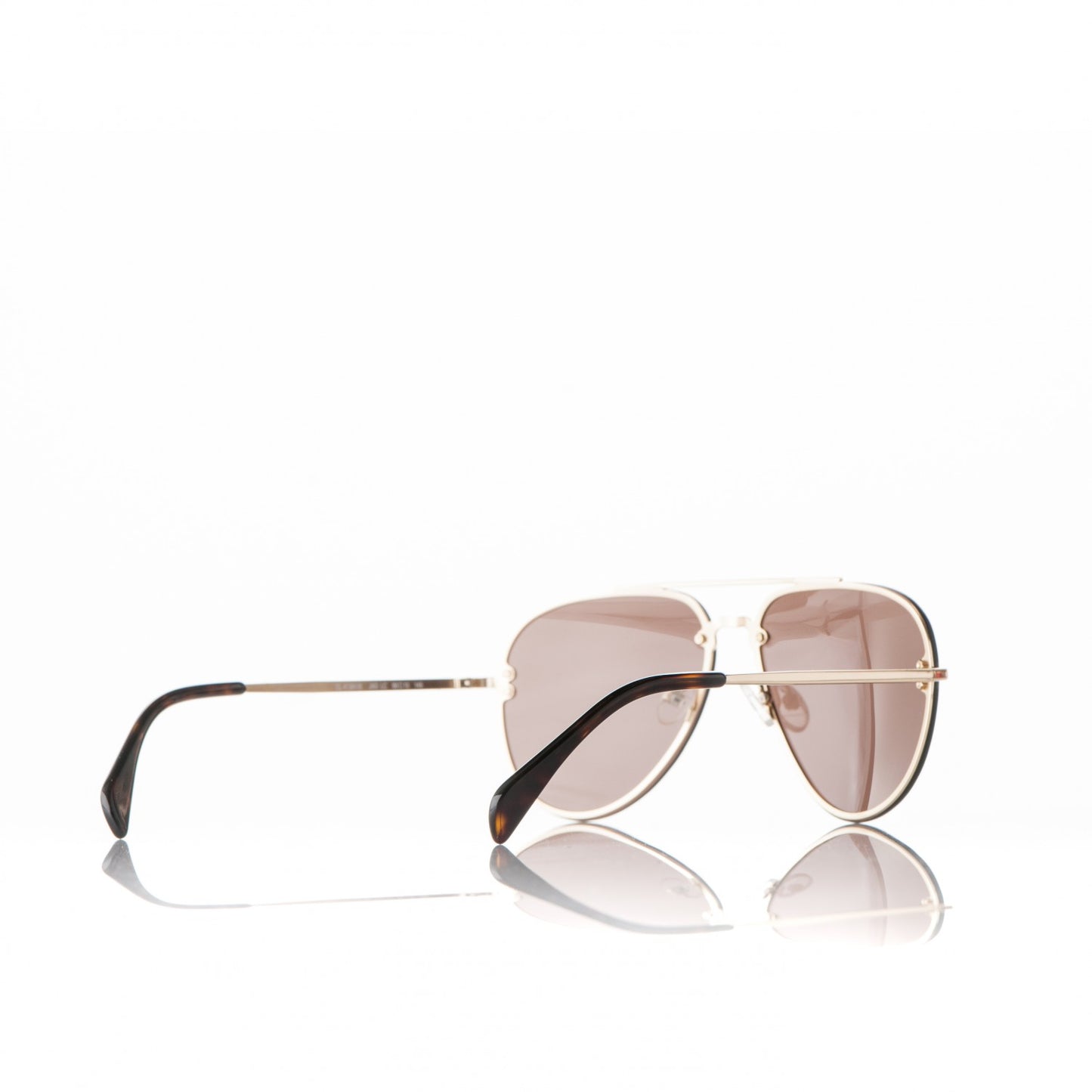 Acetate Mirror Aviator Sunglasses CL41391/S Gold
