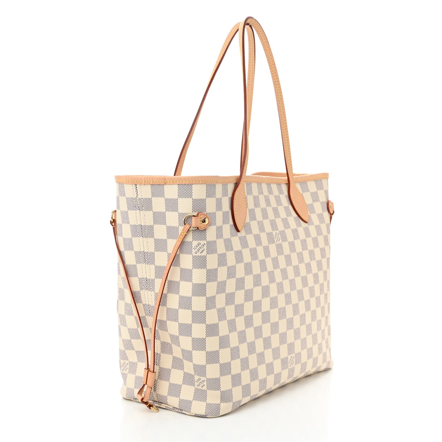Louis Vuitton Damier Azur Neo Neverfull MM Rose Ballerine 4 of 10