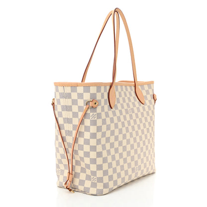 Louis Vuitton Damier Azur Neo Neverfull MM Rose Ballerine 4 of 10