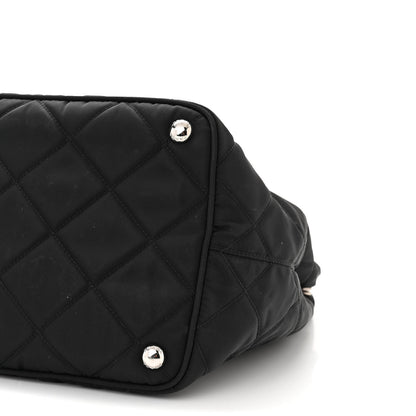 Prada Nylon Tessuto Impuntu Quilted Tote Black 10 of 12