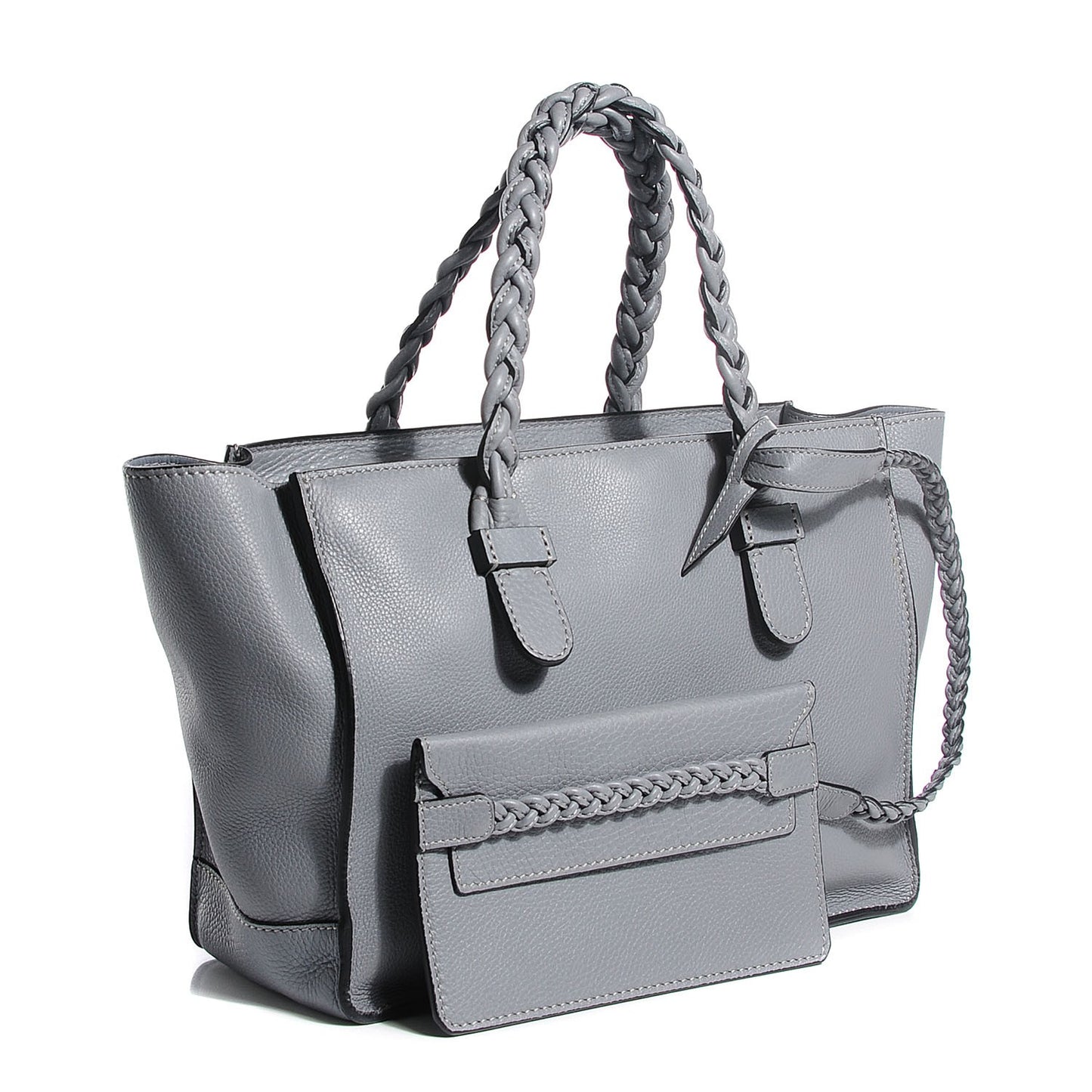 Grained Calfskin Small To Be Cool Tote Grigio Perla