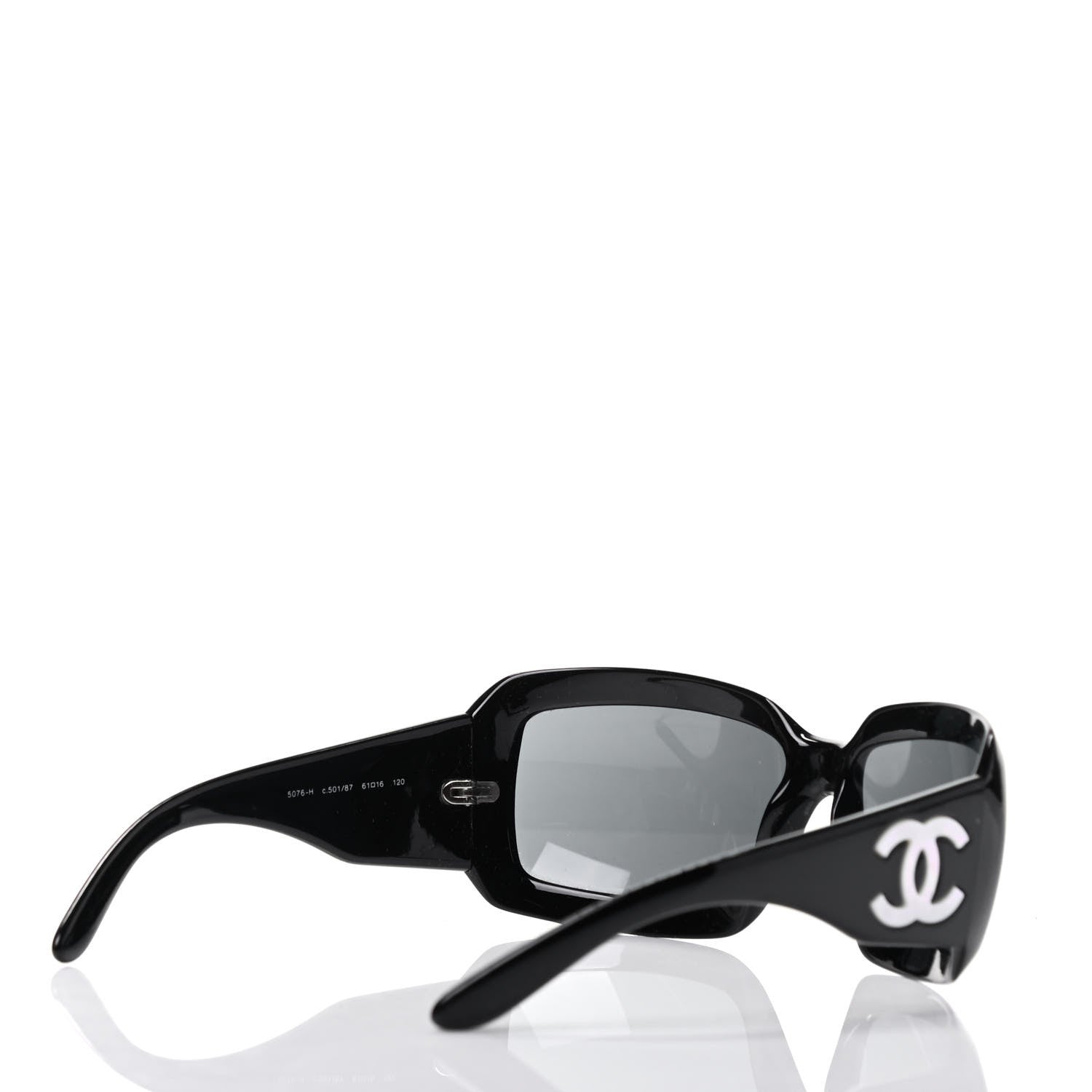 Chanel Mother of Pearl CC Sunglasses 5076-H Black 3 of 5