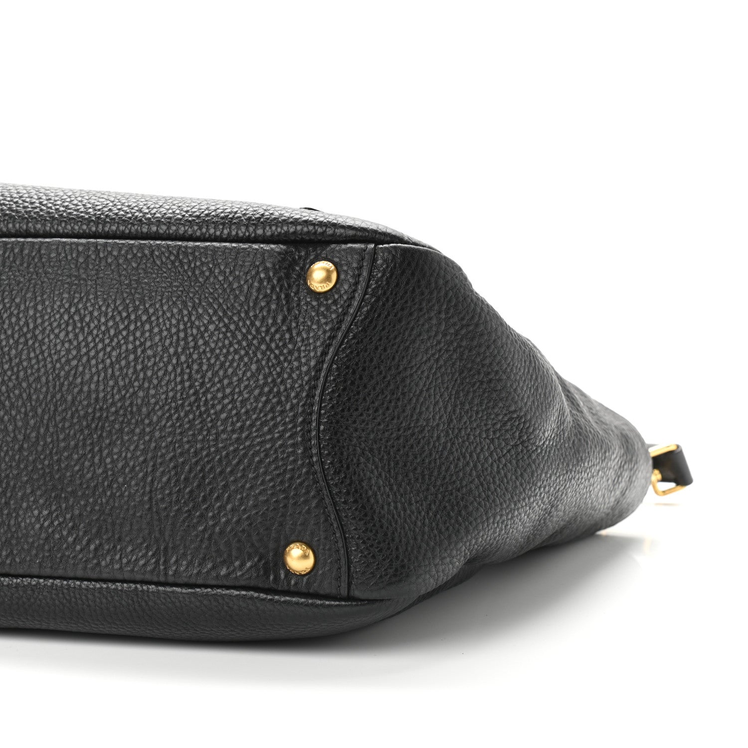 Prada Vitello Daino Side Pocket Hobo Black 9 of 10