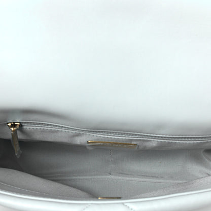 Chanel Lambskin Quilted Medium Chanel 19 Flap Light Blue 5 of 8