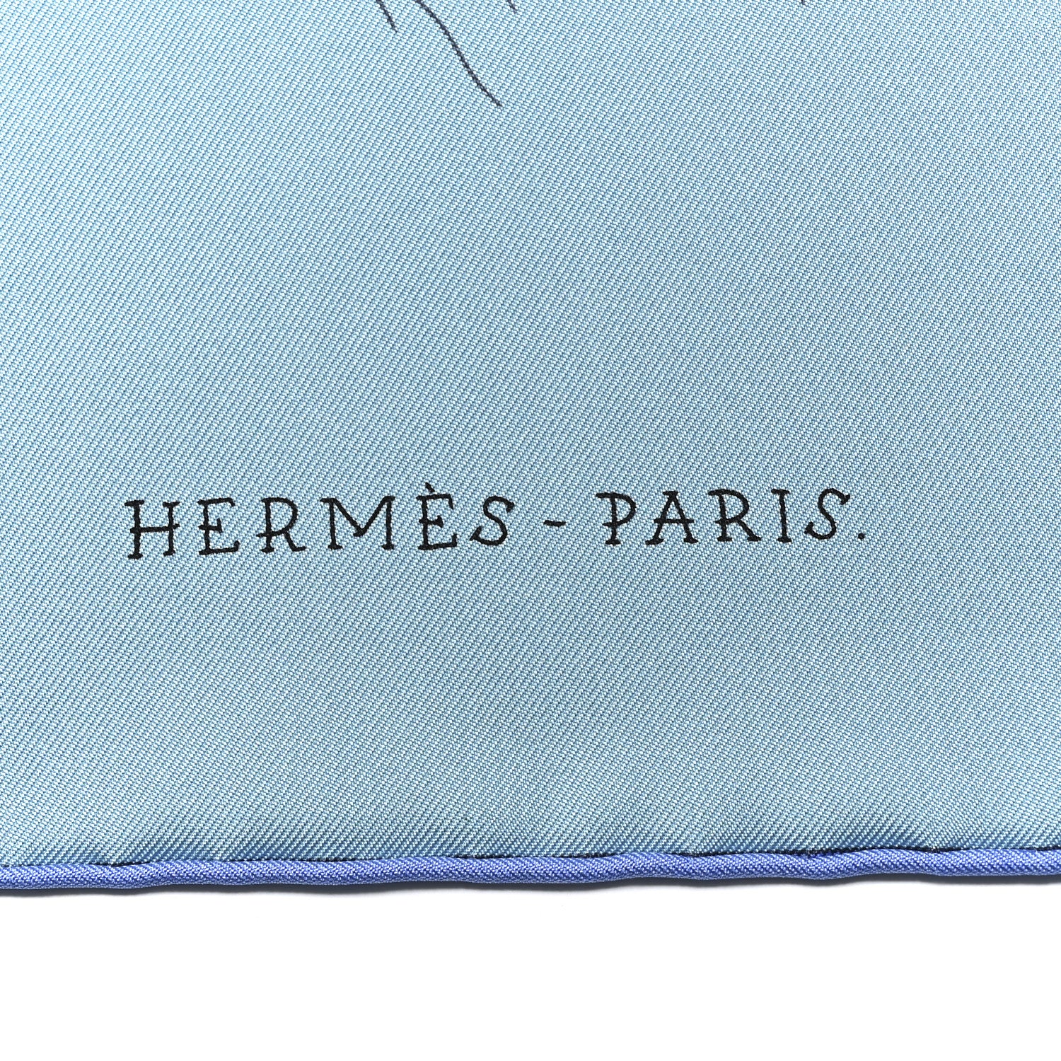 Hermes Silk The Battery New York Scarf 90 Bleu Vert Rose Pale 2 of 5