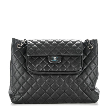 Chanel Caviar Quilted Flap Tote Black 1 of 7
