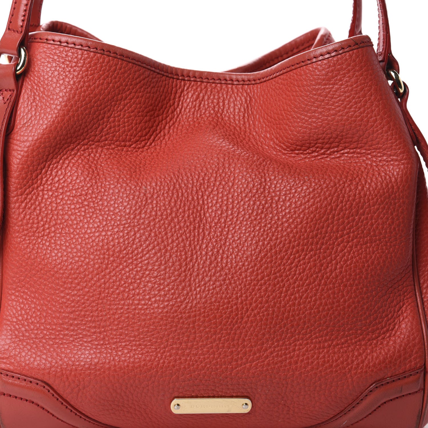 Burberry Grainy Calfskin Small Canterbury Tote Red 16 of 16