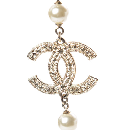 Chanel Pearl CC Short Necklace Gold 5 of 6