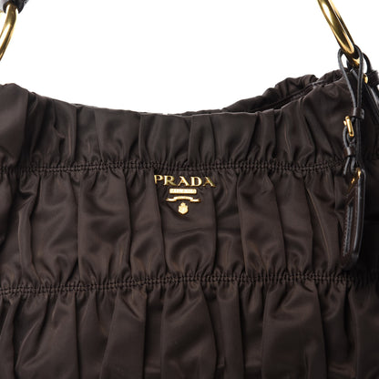 Prada Tessuto Nylon Gaufre Hobo Moro 10 of 10